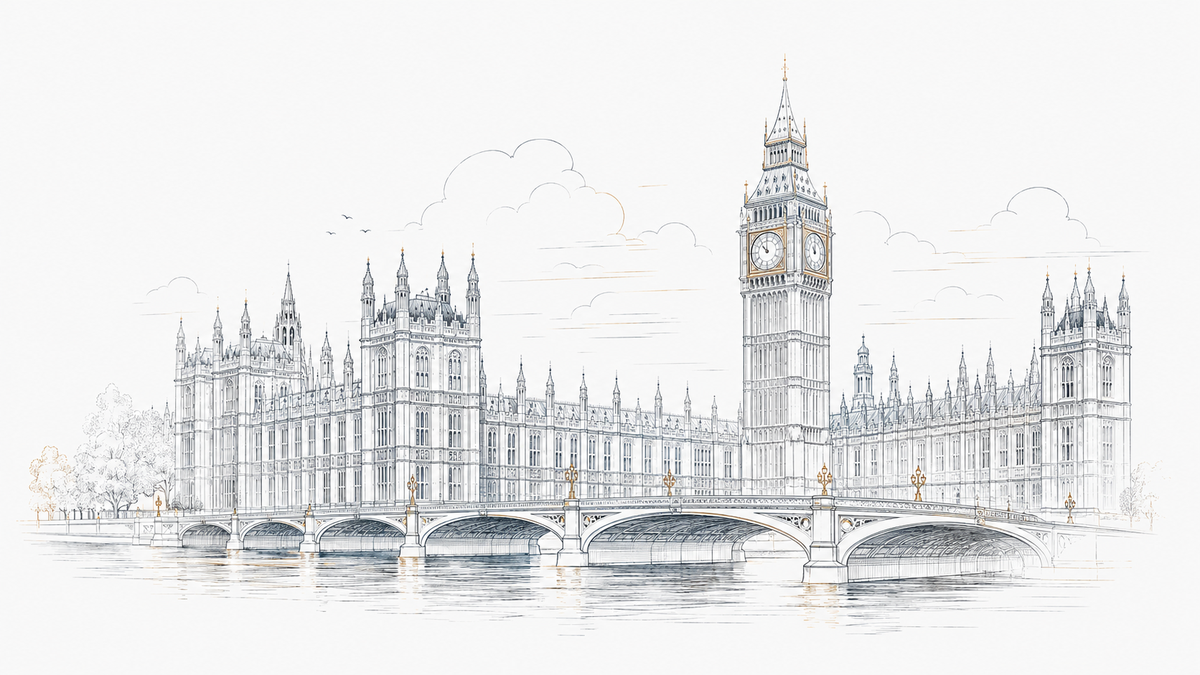London Westminster line illustration for Highgate Industrial UK company profile