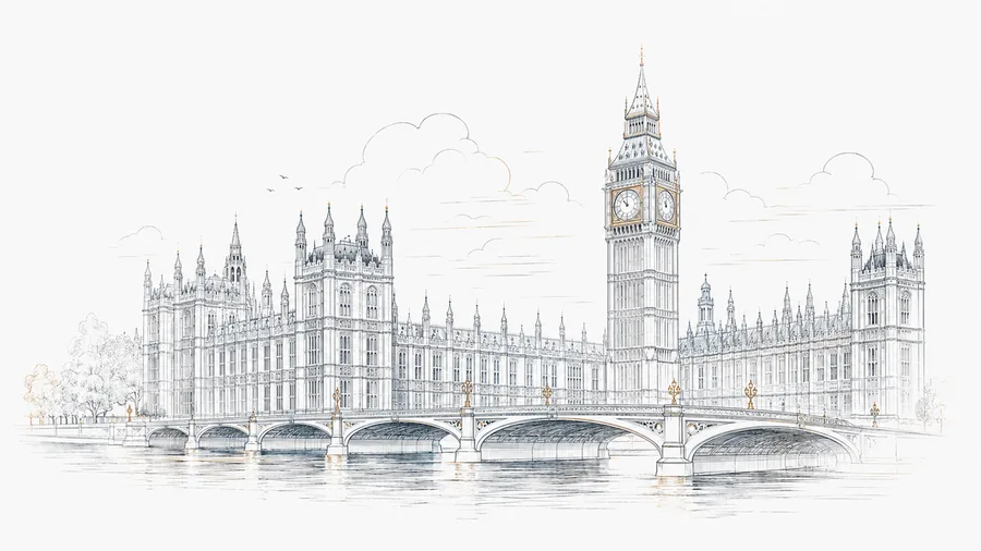London Westminster line illustration for Highgate Industrial UK company profile