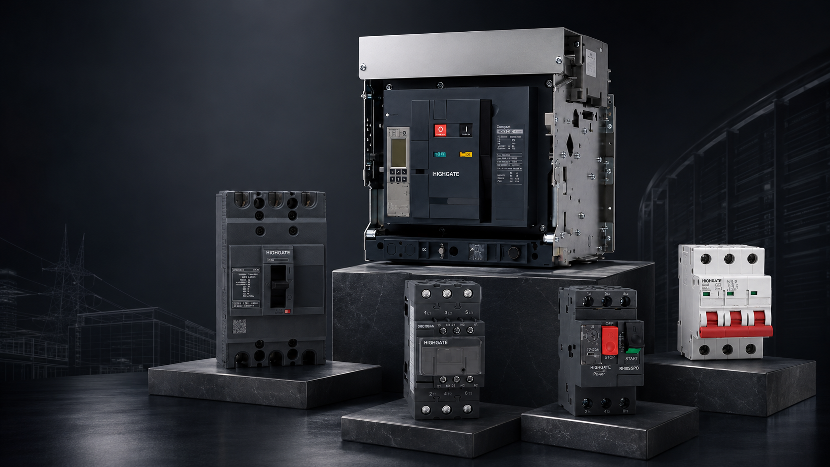 Highgate MCCB, ACB, AC contactor, MPCB and MCB premium product range